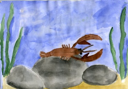 Обитатели водоемов рисунки