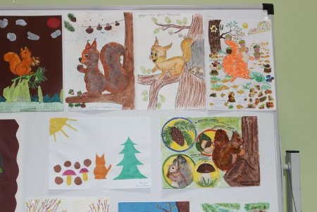 Рисование животные готовятся к зиме