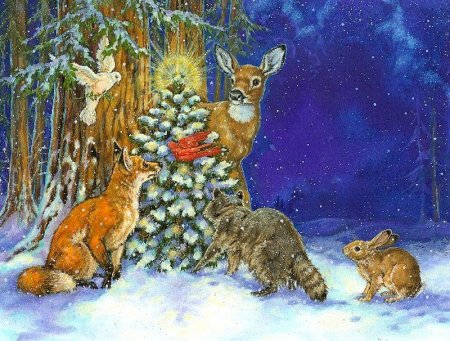 Лесные звери новый год