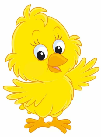 Цыплята мультяшные