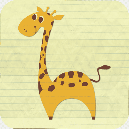 Жираф мультяшный