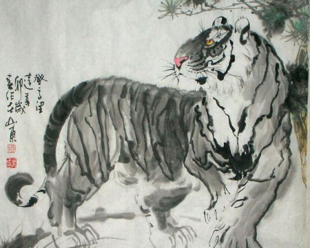 Белый тигр бай ху Китай