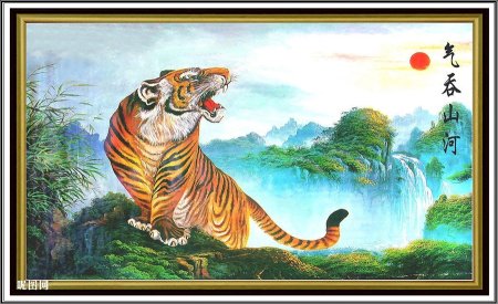 Тигр китайская живопись