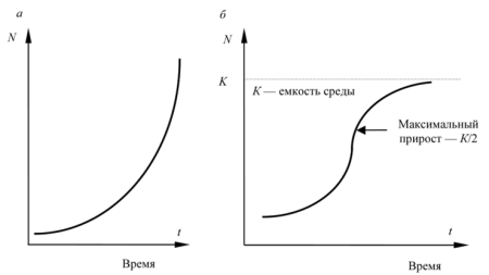 Экспоненциальная кривая роста популяции
