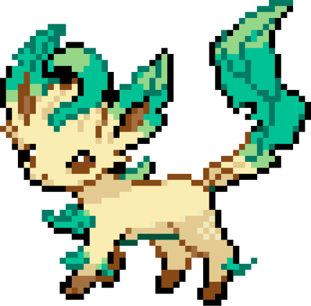 Пиксель арт покемон иви