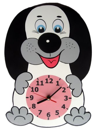 Часы собачка детские настенные