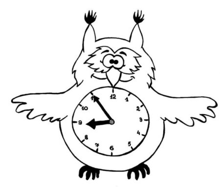 Часы раскраска