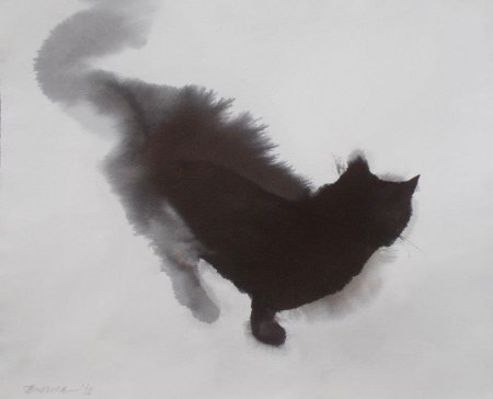 Котик из пятна