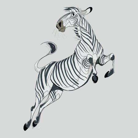 Зебра стилизация