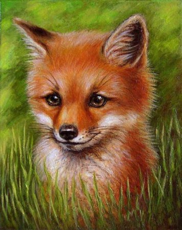 Лисенок рисунок