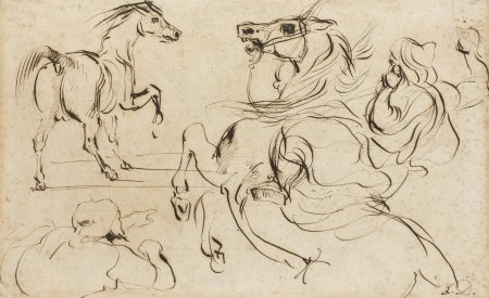 Делакруа Наброски