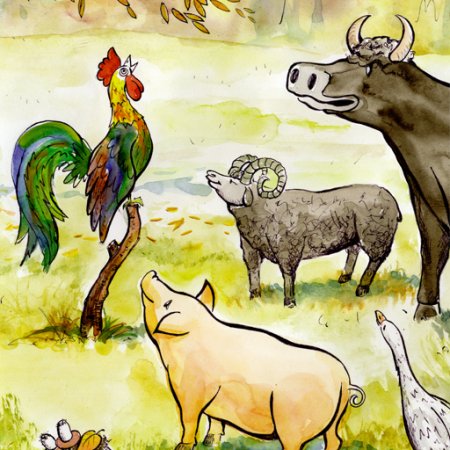 Детские рисунки к сказке зимовье зверей