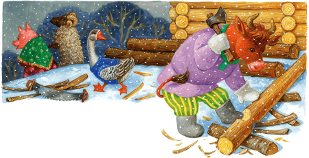 Зимовье зверей сказка
