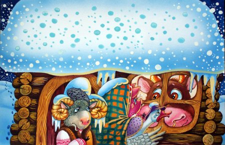 Зимовье зверей сказка