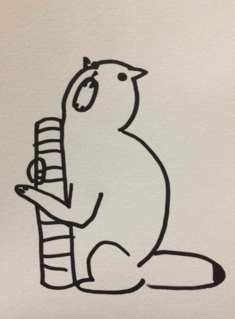 Плохо нарисованный кот