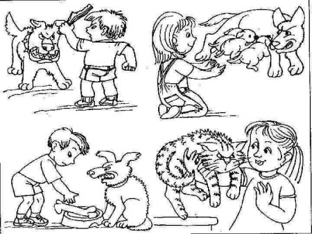 Раскраска хорошие и плохие поступки