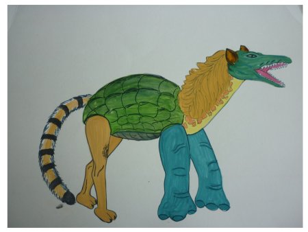 Невиданное животное рисование в подготовительной группе