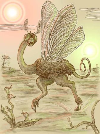 Рисунок фантастического животного