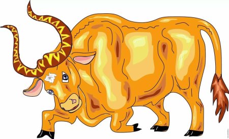 Бык рисунок