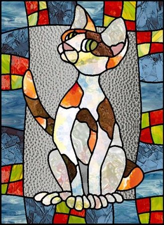 Витраж котов