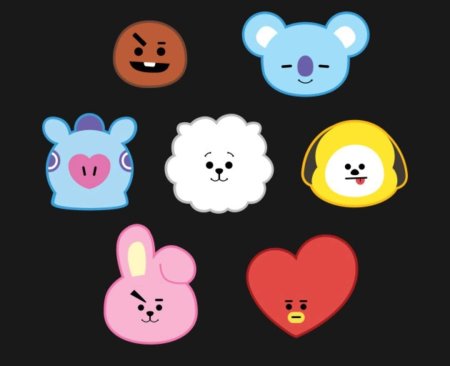 Персонажи БТС bt21 тата