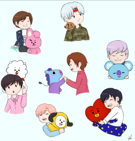 Персонажи БТС bt21 тата