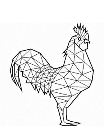 Геометрическая стилизация животного