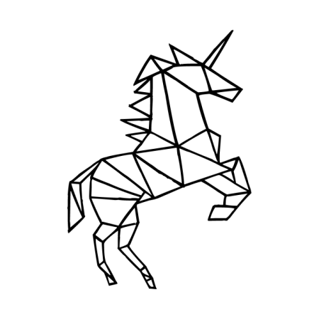 Лошадь из геометрических фигур