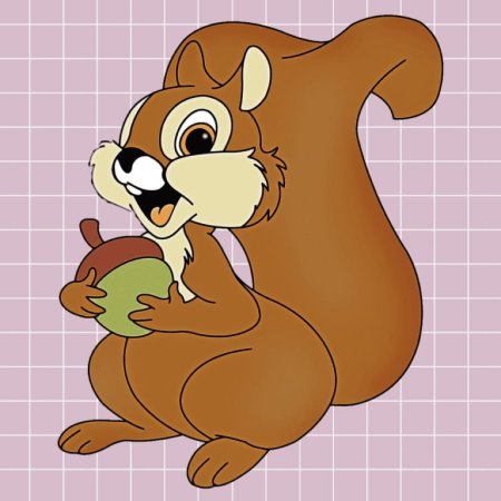 Белка мультяшная