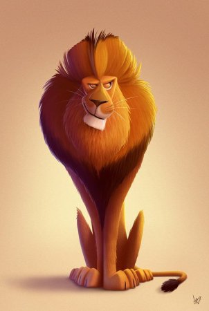 Лев из мультика