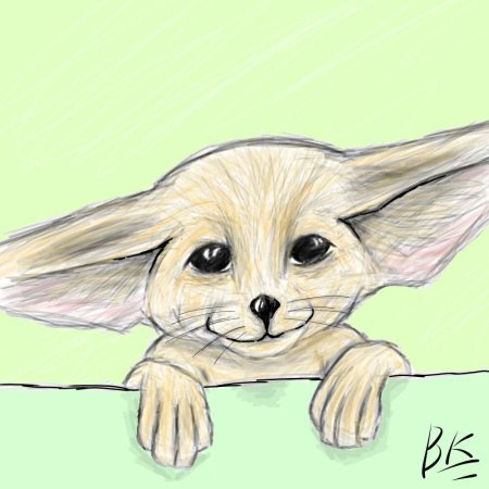 Фенек мультяшный