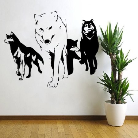 Трафареты для стен животные