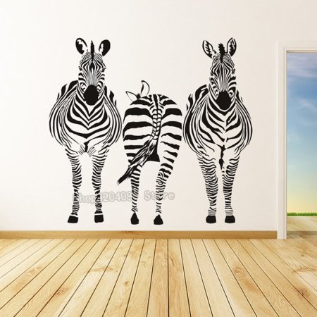 Наклейка на стену Зебра