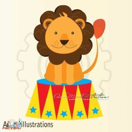 Лев в цирке для детей