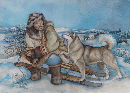 Чукотка Эскимосы живопись