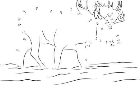 Соединить по точкам животное