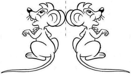 Симметричные рисунки животных