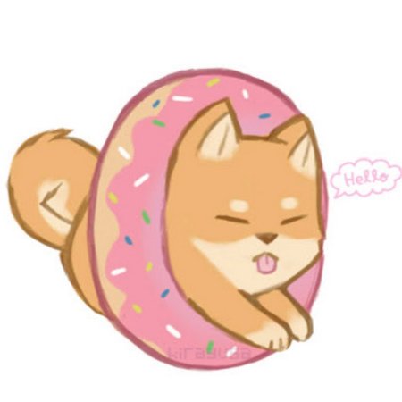 Пончик в виде котика