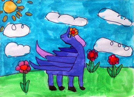 Рисунок на тему счастливое детство