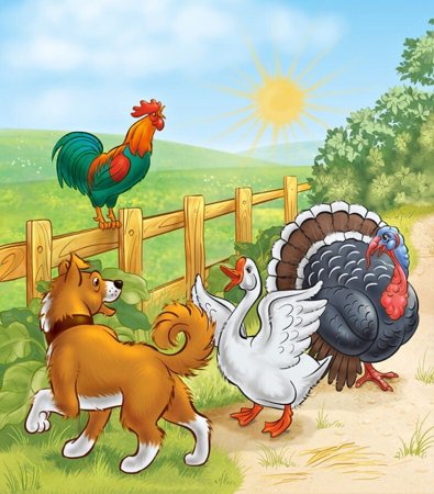 Птичий двор для детей