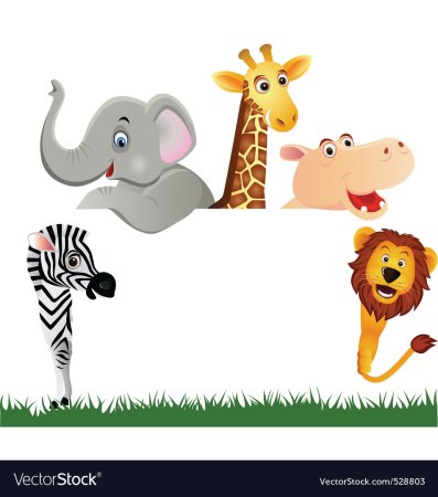 Животные выглядывают из