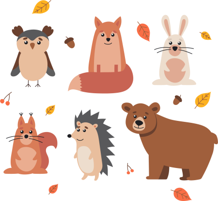 Иллюстрации животных в иллюстраторе