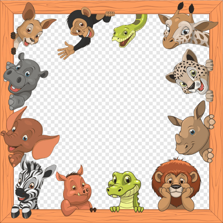 Рамка звери