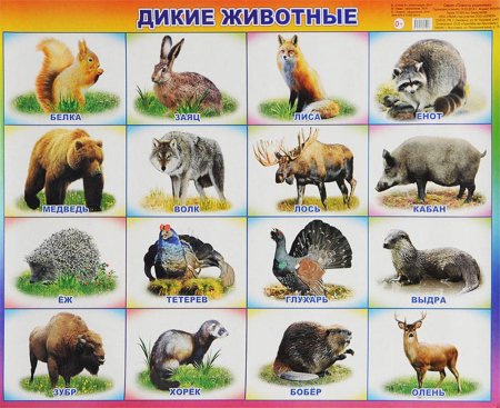 Животные для вырезания