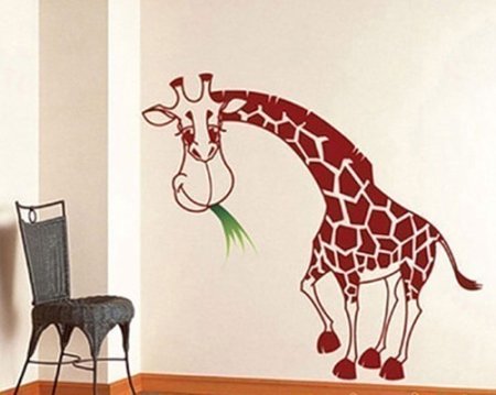 Трафареты для краски на стене звери