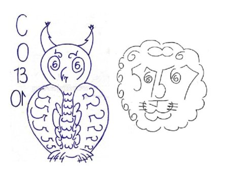 Рисунок из математических знаков