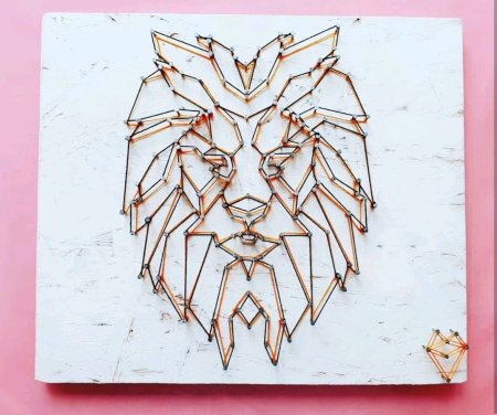 Геометрические животные из шпажек