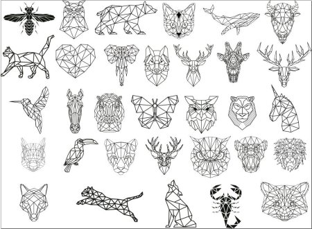 Животные геометрия вектор