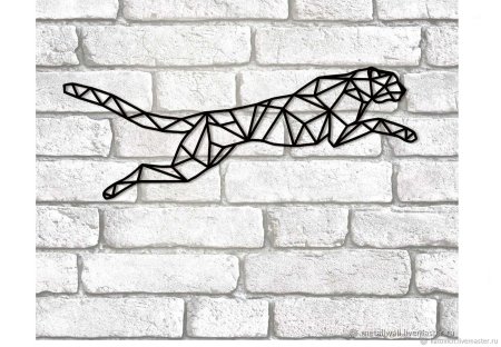 Пантера из геометрических фигур