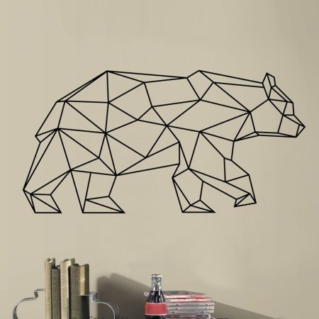 Геометрические фигуры животных на стену